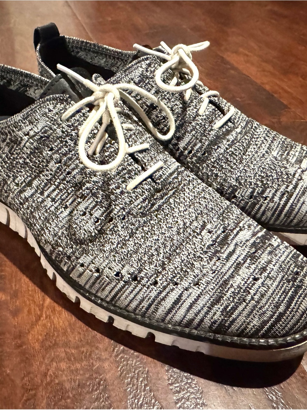 Cole Haan Men's Knit Sneakers in Black and White